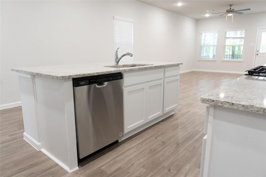 Furnished interior view inside a new home in Lakes at Black Oak, Magnolia (Image 5).