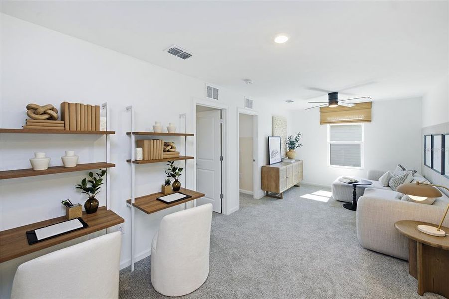Furnished interior view inside a new home in , Venice (Image 7). Furnished interior view inside a new home in , Venice (Image 7).