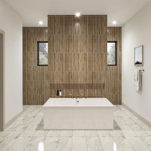 Furnished interior view inside a new home in , Dallas (Image 6).