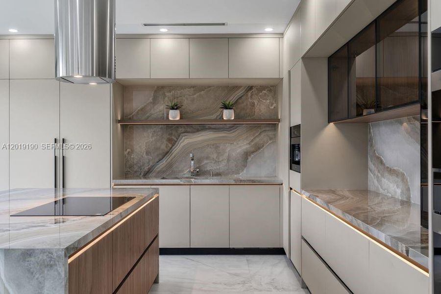 Furnished interior view inside a new home in , Miami (Image 6).