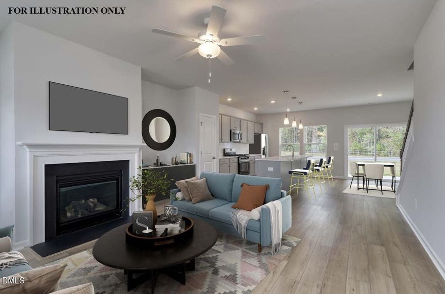 Kitchen Living Rm McDowell floor plan_Pa