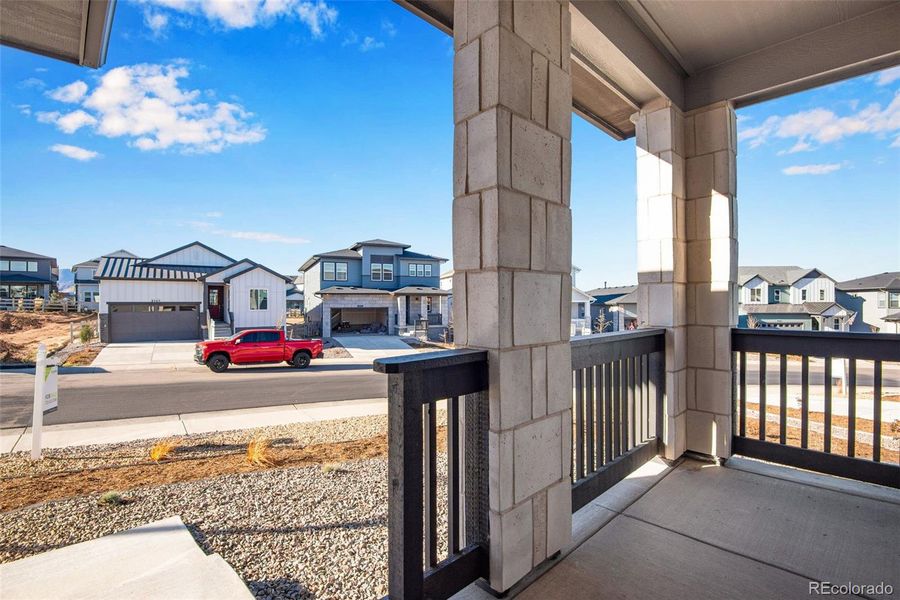 Exterior details and patio area of a home in Prelude at Sterling Ranch, Littleton (Image 29).