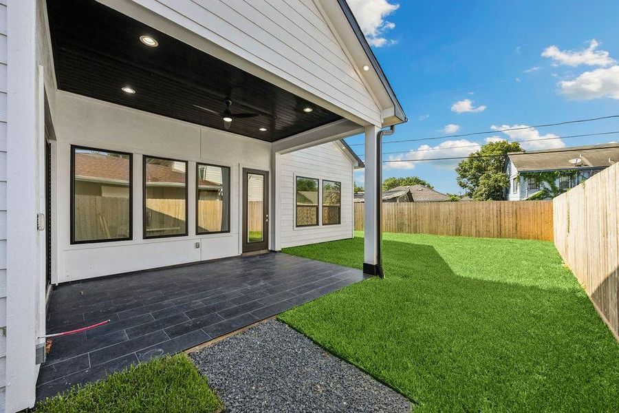 Exterior details and patio area of a home in , Houston (Image 26). Exterior details and patio area of a home in , Houston (Image 26).