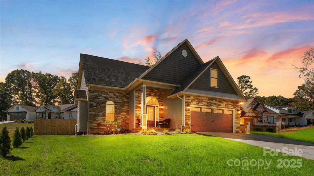 Front exterior of a new home in , Hudson, NC, highlighting curb appeal (Image 20).
