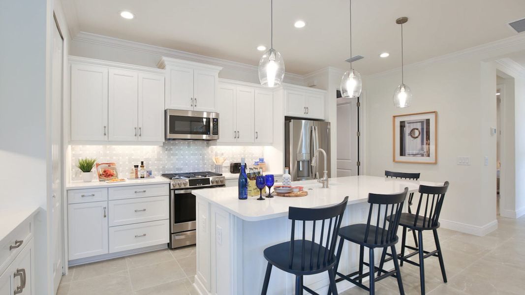 Furnished interior view inside a new home in Boca Royale Golf and Country Club at Wellen Park, Englewood (Image 6). Furnished interior view inside a new home in Boca Royale Golf and Country Club at Wellen Park, Englewood (Image 6).