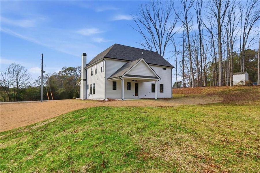 Exterior details and patio area of a home in , Statham (Image 39).