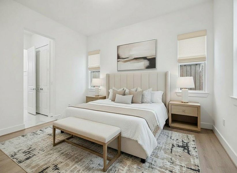 Furnished interior view inside a new home in Upland Estates, Houston (Image 6).