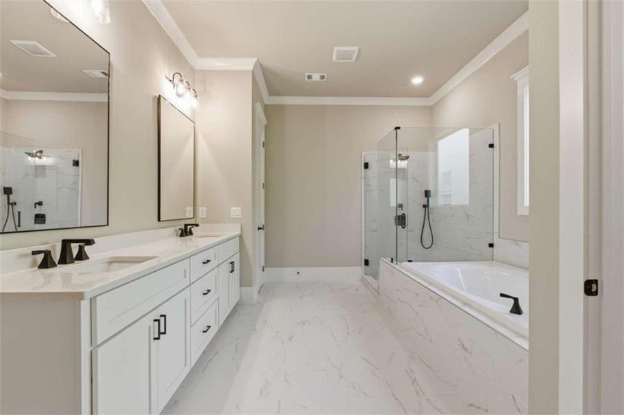 Furnished interior view inside a new home in , Clarkesville (Image 12).