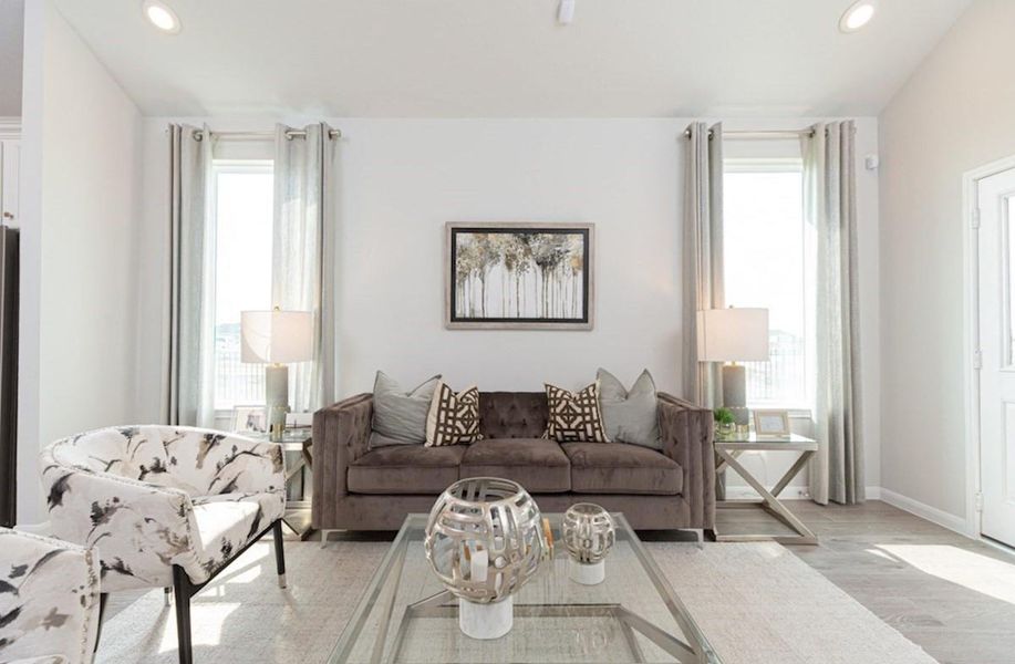 Furnished interior view inside a new home in Bridgeland: Signature Collection, Cypress (Image 10).