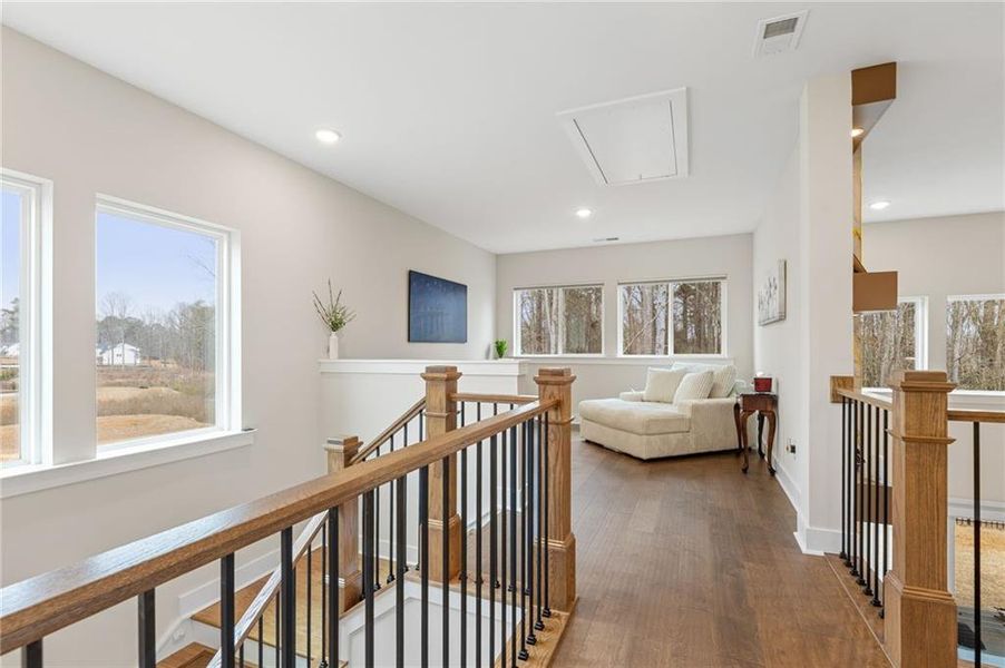Furnished interior view inside a new home in Settingdown Farms, Cumming (Image 9).