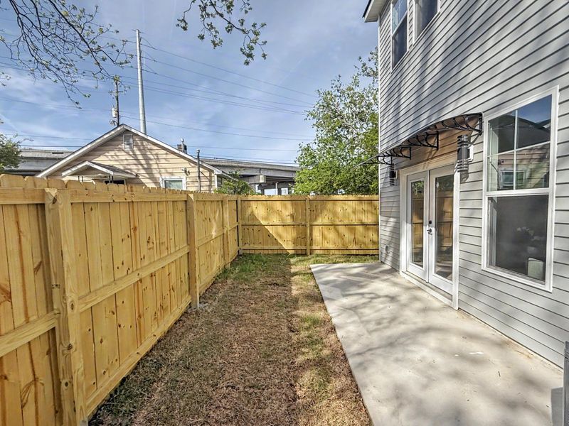 Exterior details and patio area of a home in , North Charleston (Image 20).