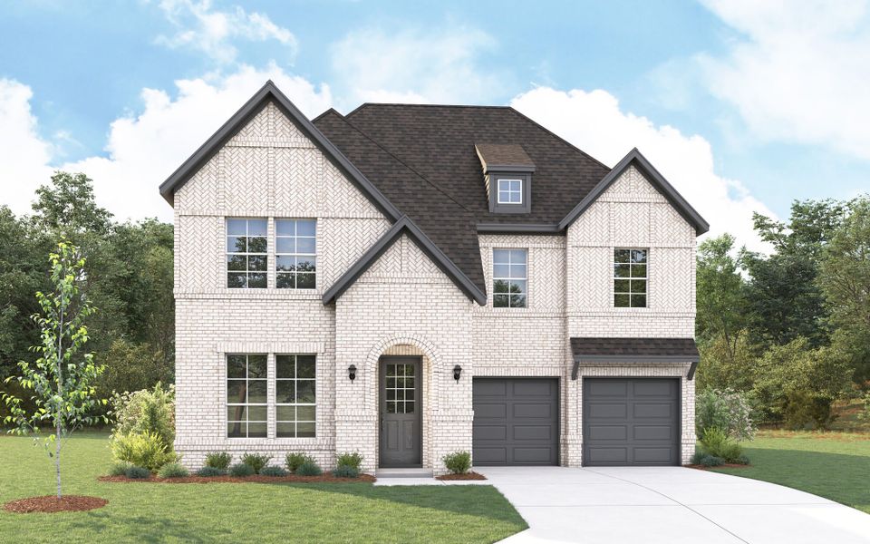 Representative exterior photo of a completed home built from the Julieta II by Mattamy Homes in Sutton Fields, Celina, TX (Image 10).