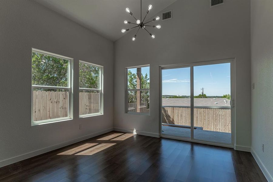 Dining area with lots of natural light