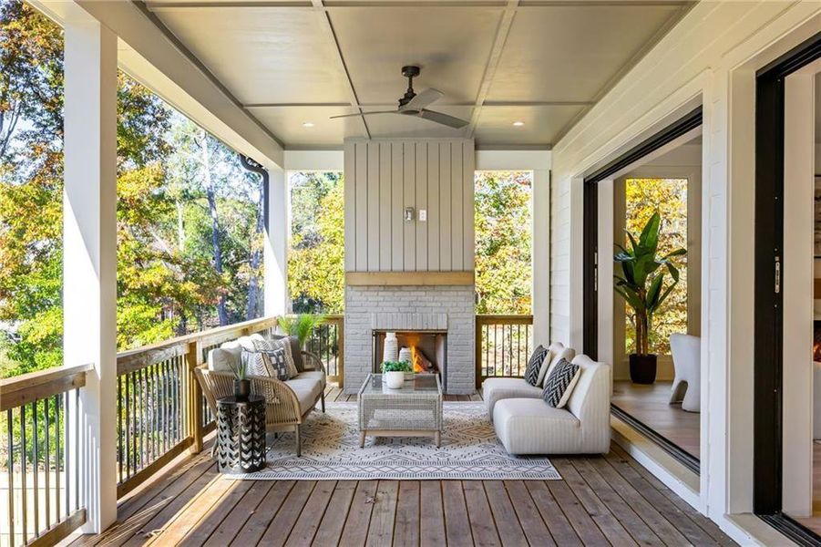Exterior details and patio area of a home in , Chamblee (Image 3).