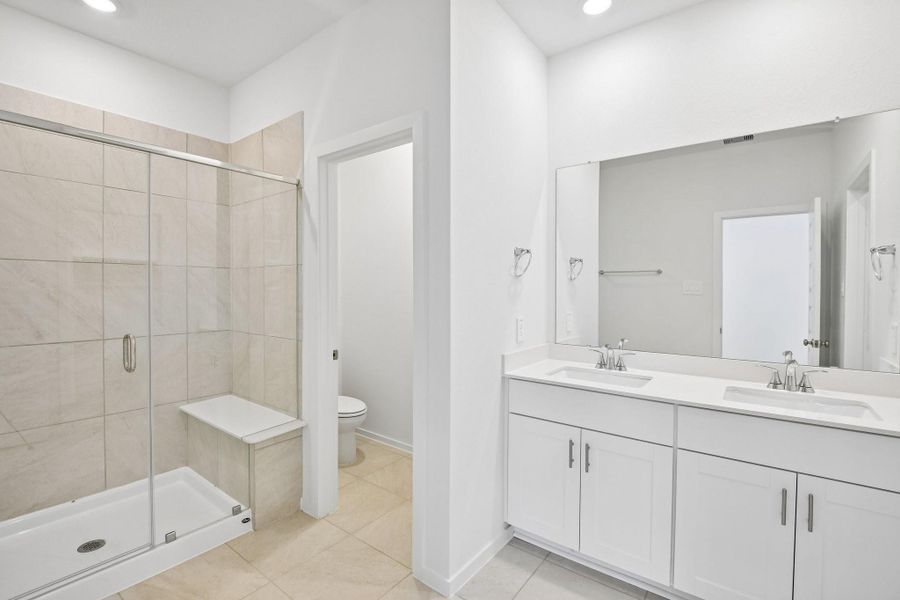 Furnished interior view inside a new home in Kemah Crossing - City Series, Kemah (Image 8).