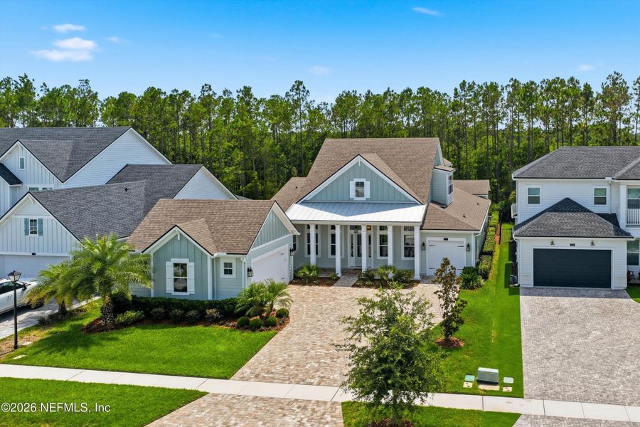 Front exterior of a new home in , Ponte Vedra, FL, highlighting curb appeal (Image 33). Front exterior of a new home in , Ponte Vedra, FL, highlighting curb appeal (Image 33).