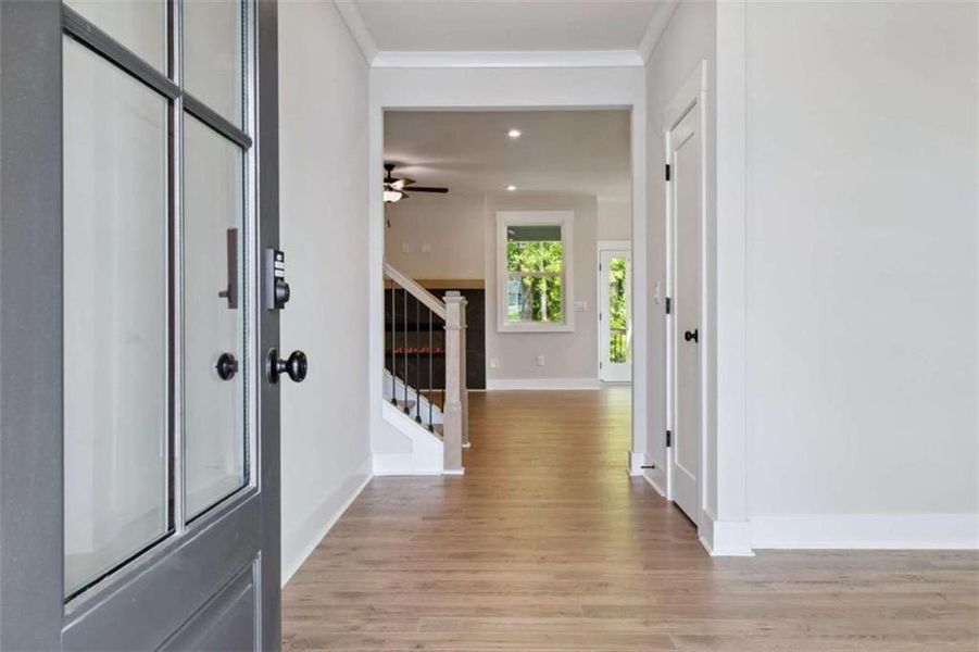 Spacious, unfurnished interior of a new home in The Paddocks at Doc Hughes, Buford (Image 24). Spacious, unfurnished interior of a new home in The Paddocks at Doc Hughes, Buford (Image 24).