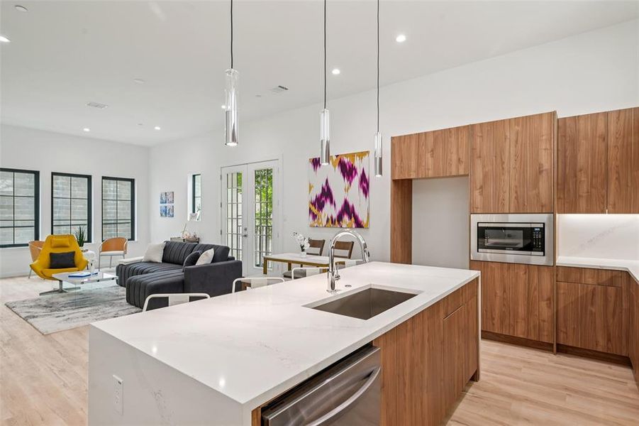 Furnished interior view inside a new home in , Dallas (Image 4).