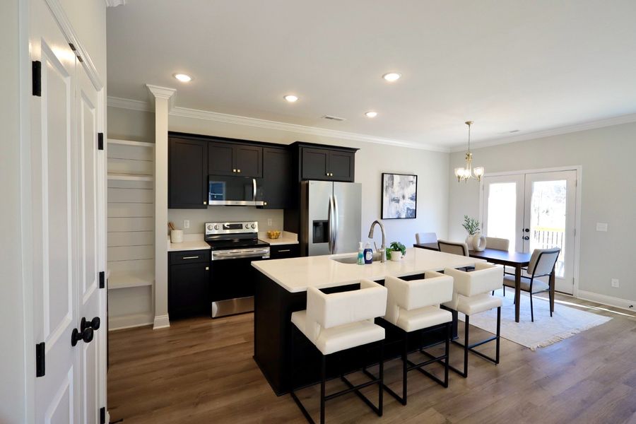 Furnished interior in a model home at The Eleuthera in Chattanooga (Image 26).