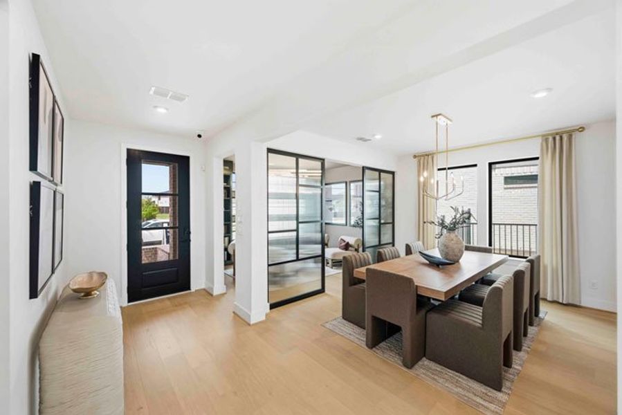 Furnished interior view inside a new home in Bridgeland 45', 50', 70', Cypress (Image 10).