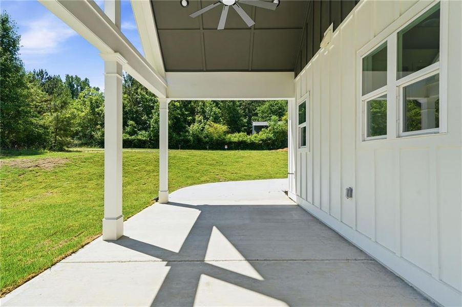 Exterior details and patio area of a home in , Cumming (Image 38).