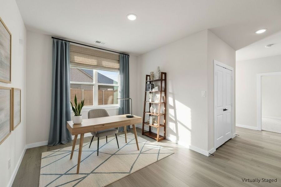 Furnished interior view inside a new home in Willow Grove Single-Family Homes, Melissa (Image 31).