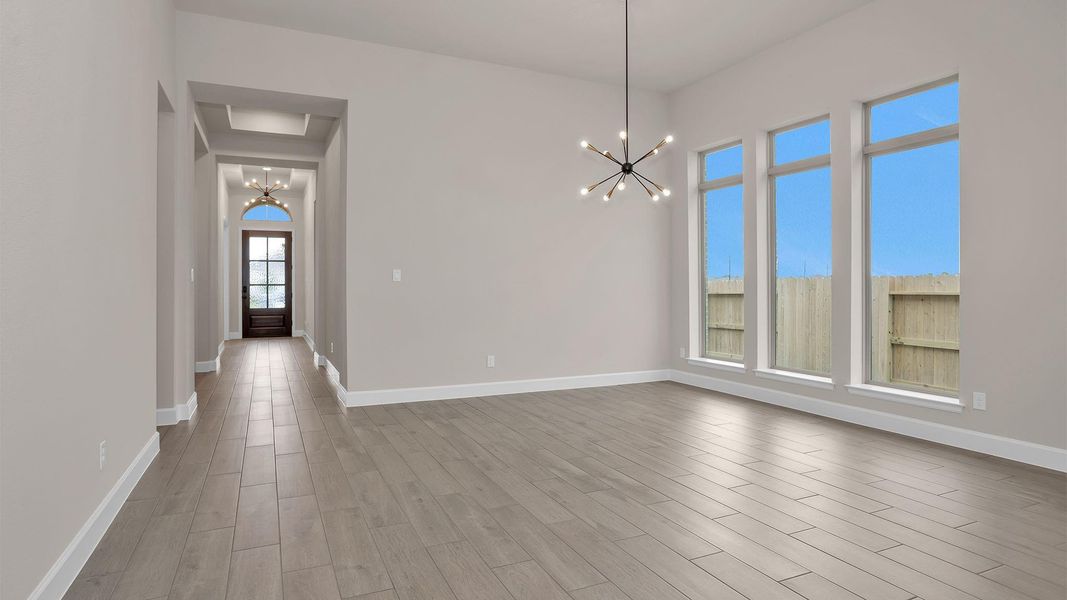 Spacious, unfurnished interior of a new home in Valencia 60', Manvel (Image 6). Spacious, unfurnished interior of a new home in Valencia 60', Manvel (Image 6).