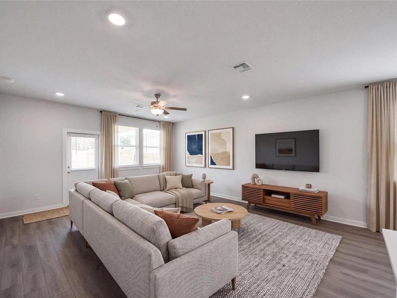 Furnished interior view inside a new home in Liberty Estates, Cleveland (Image 13).