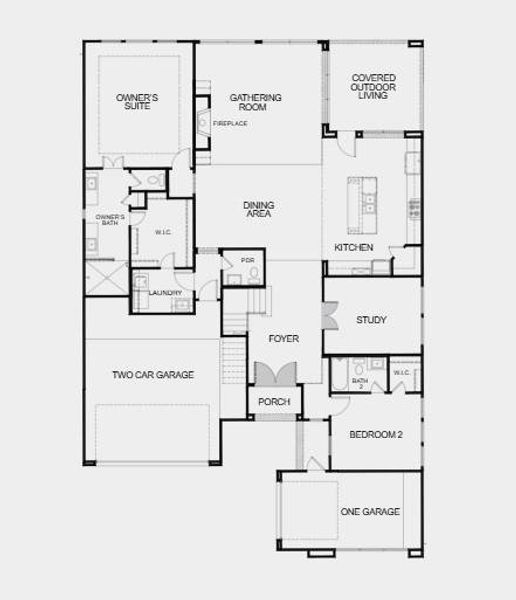 Additional Highlights Include: Bath 4 at bedroom 4, double doors at entry, and double doors at study.
