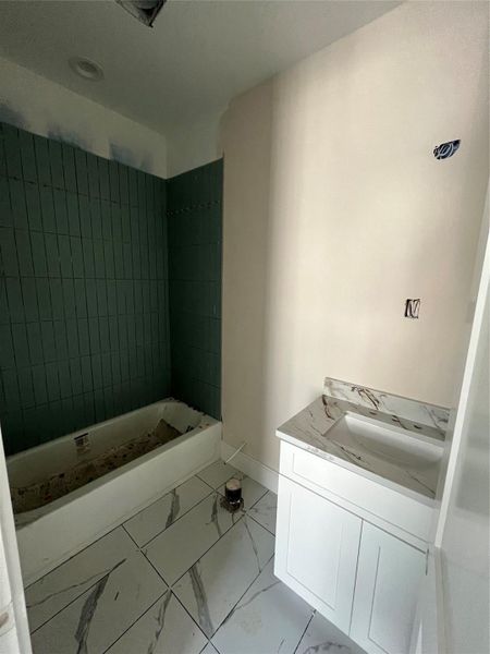 In-progress construction of a new home in , Houston, TX (Image 32).