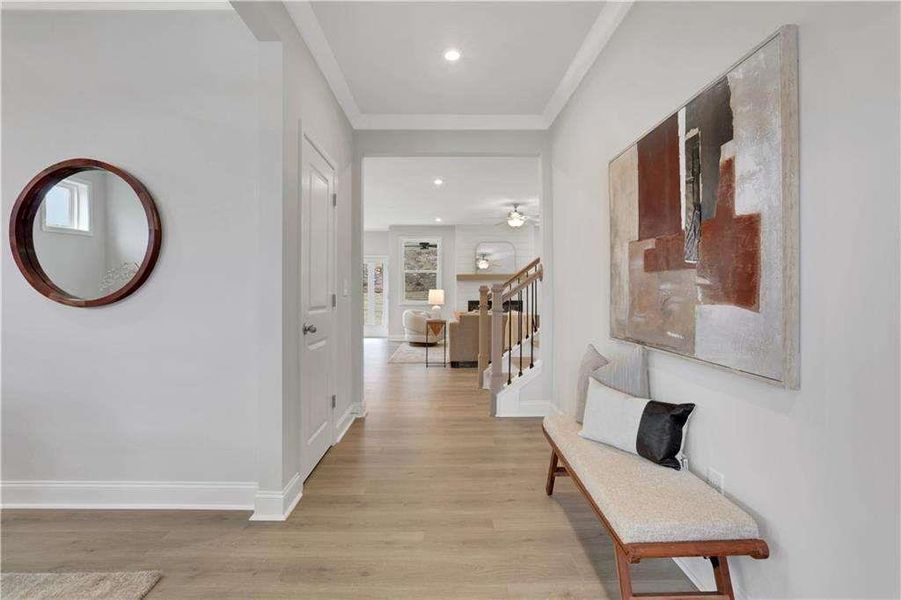 Furnished interior view inside a new home in The Paddocks at Doc Hughes, Buford (Image 37).