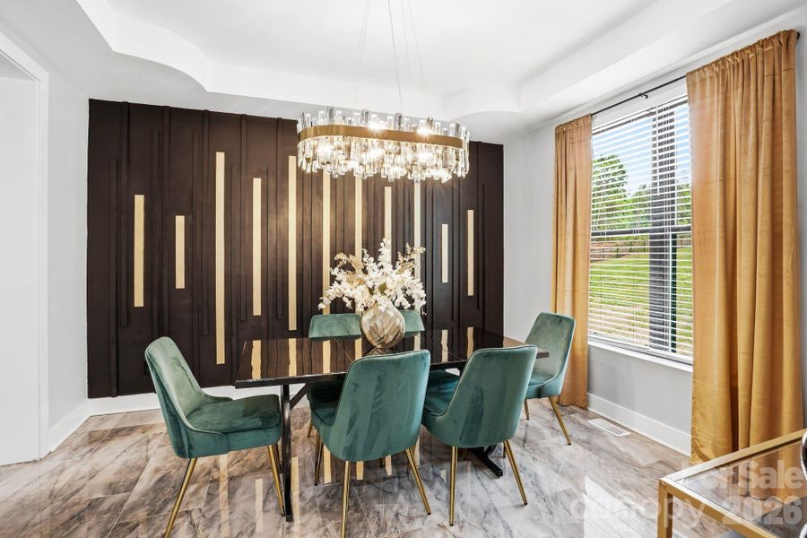 Furnished interior view inside a new home in , Charlotte (Image 35).