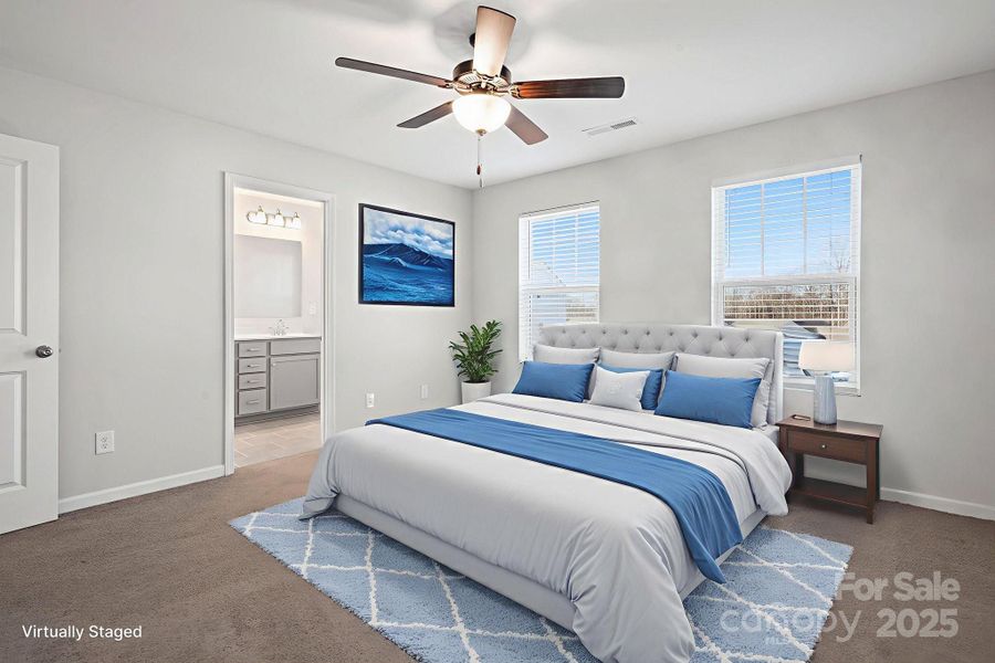 Furnished interior view inside a new home in Martha's Ridge, Statesville (Image 18). Furnished interior view inside a new home in Martha's Ridge, Statesville (Image 18).