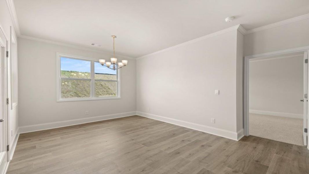 Spacious, unfurnished interior of a new home in Hamptons at Riverwood North, Dallas (Image 26).