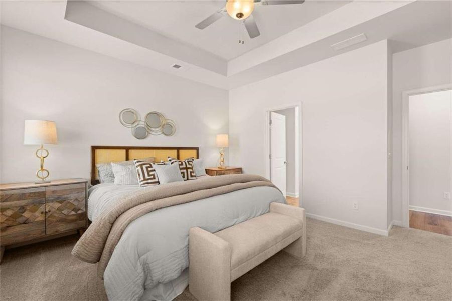 Furnished interior view inside a new home in Hillbrooke Preserve, Conyers (Image 8).