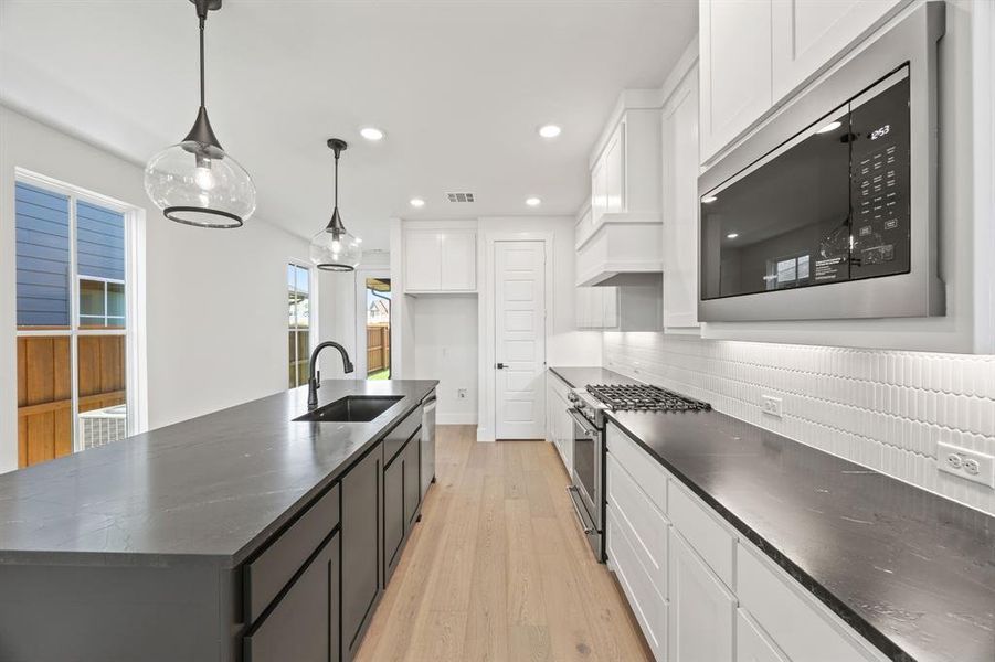 Furnished interior view inside a new home in Fields, Frisco (Image 12). Furnished interior view inside a new home in Fields, Frisco (Image 12).