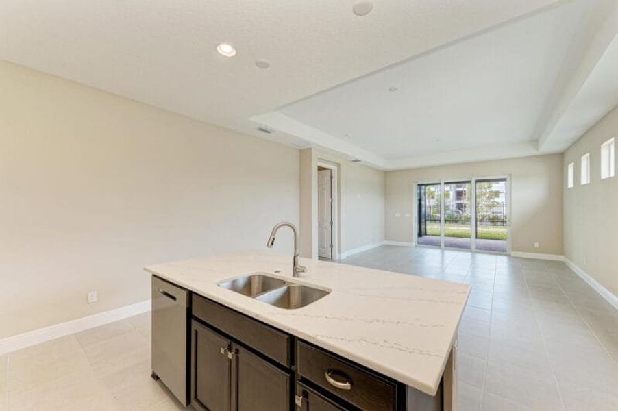 Furnished interior view inside a new home in Reflection Villas at Watercolor Place, Bradenton (Image 7).