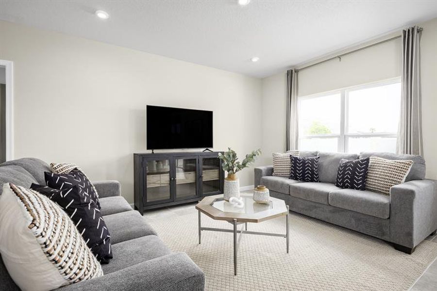 Representative furnished interior of a home built from the Palm by Ryan Homes in Touchstone, Lakeland (Image 7).