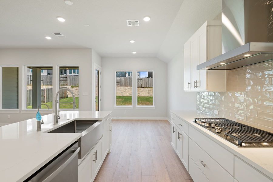 Furnished interior view inside a new home in Lariat, Liberty Hill (Image 11).