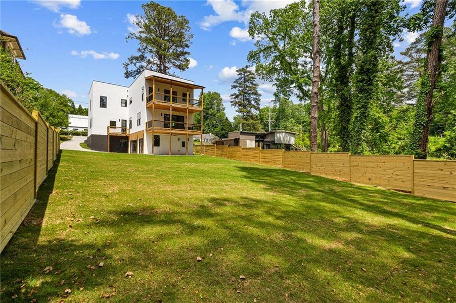 Exterior details and patio area of a home in , Atlanta (Image 28).