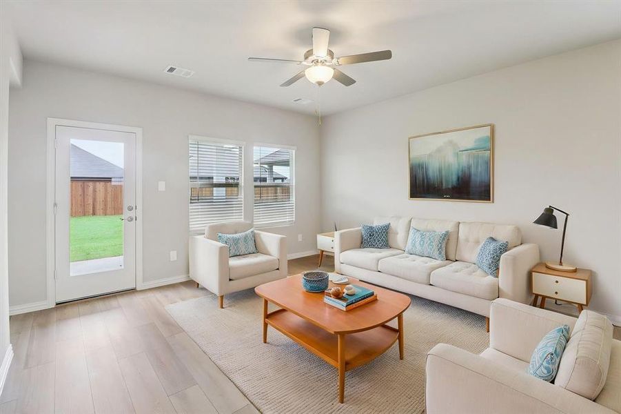 Furnished interior view inside a new home in Lakehaven - Spring Series, Farmersville (Image 7).