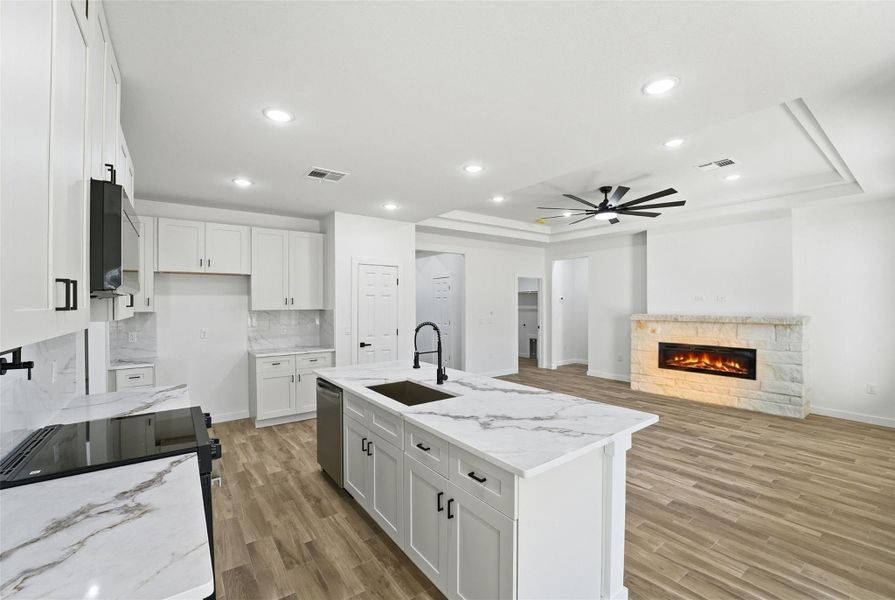 Furnished interior view inside a new home in , Conroe (Image 7). Furnished interior view inside a new home in , Conroe (Image 7).