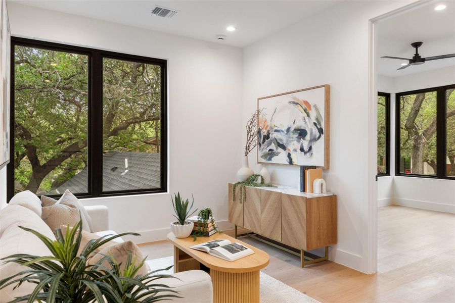Furnished interior view inside a new home in , Austin (Image 29).