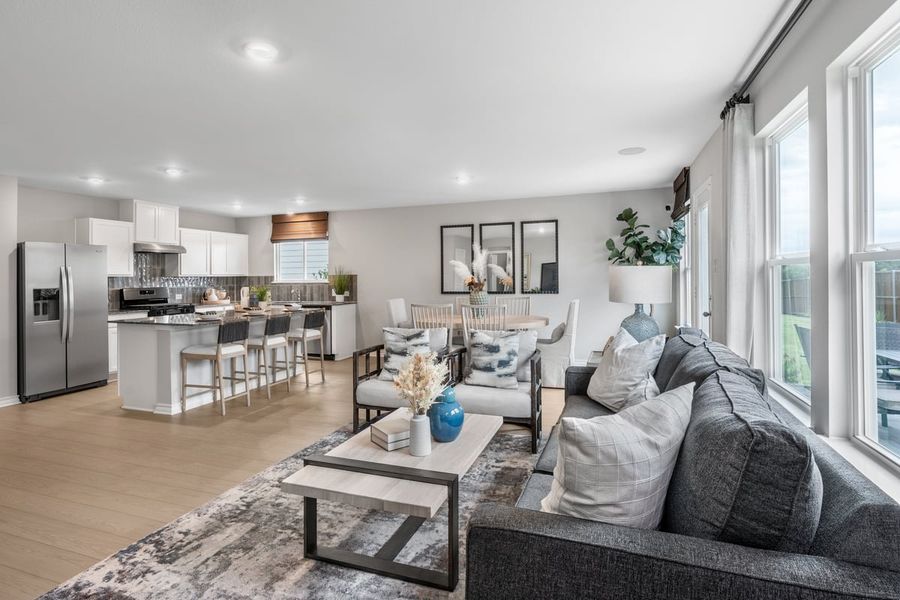 Representative furnished interior of a home built from the 1753 Modeled by KB Home in Princeton Estates II, Princeton (Image 4).