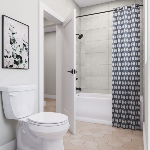 Representative furnished interior of a home built from the Camden by Tri Pointe Homes in The Estates at James Lane, Fulshear (Image 14).