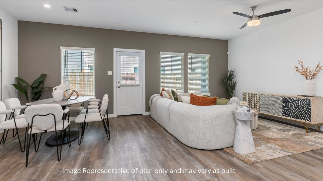Furnished interior view inside a new home in Alaia Crossing, Houston (Image 8).