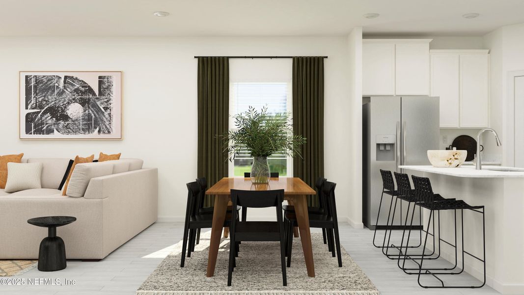 Furnished interior view inside a new home in Saddle Oaks, Jacksonville (Image 14).