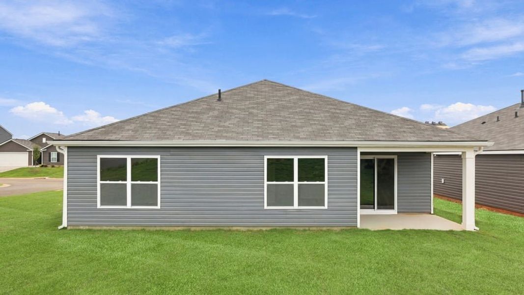 Exterior details and patio area of a home in Lakestone, Woodruff (Image 21).