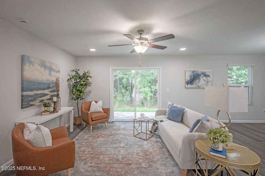 Furnished interior view inside a new home in , Jacksonville (Image 9). Furnished interior view inside a new home in , Jacksonville (Image 9).