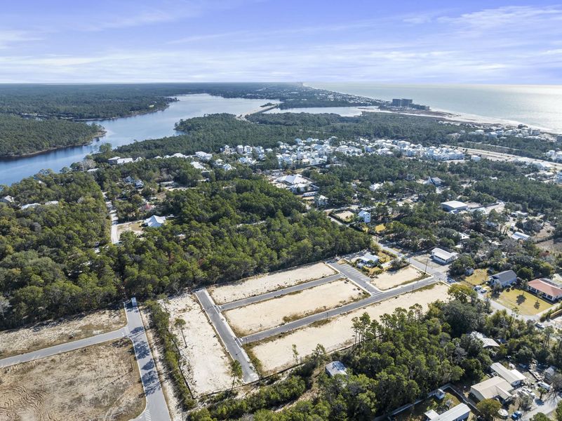 Site preparation for future homes built from the Marino by Brock Built in Nautilus Pointe, Inlet Beach (Image 34).
